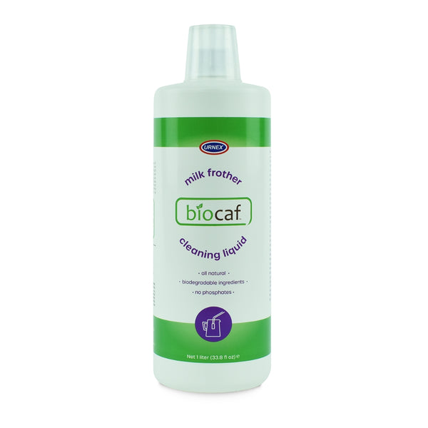 Biocaf milk system cleaning liquid biodegradable and made from all natural ingredients - 1L bottle for coffee machines