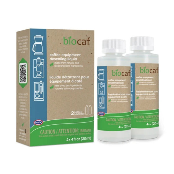 Biocaf® Coffee Equipment Descaling Liquid – 2 x 120ml (URN2401)
