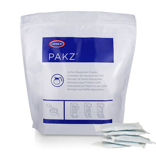 Coffee urn and coffee server cleaner - Urnex Puro Pakz sachet solution