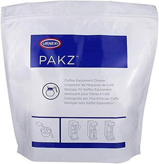 Urnex Pakz coffee equipment cleaner – bag of 20 sachets