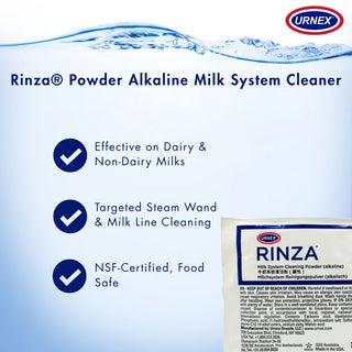 Rinza Alkaline Powder Sachets – Box of 100 x 10g | Urnex UK Official