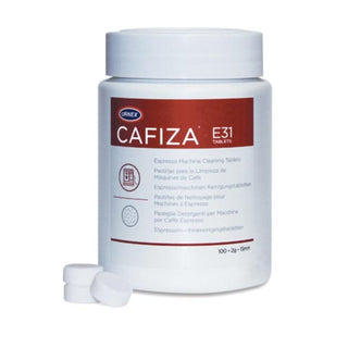 Cafiza E31 2g espresso machine cleaning tablets – tub of 100
