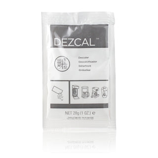 Dezcal powder coffee machine descaler – 28g single-use sachet