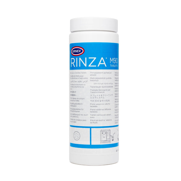 Rinza M90 milk cleaning tablets – tub of 40 for coffee machine cleaning