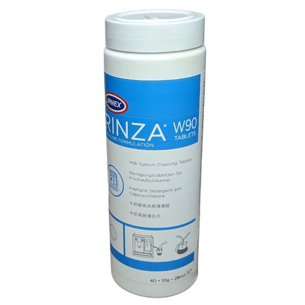 Rinza W90 alkaline milk cleaning tablets – tub of 40 for coffee machines